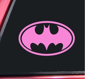 pink Batman Bat Symbol