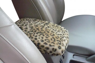 Leopard Console Armrest Cover